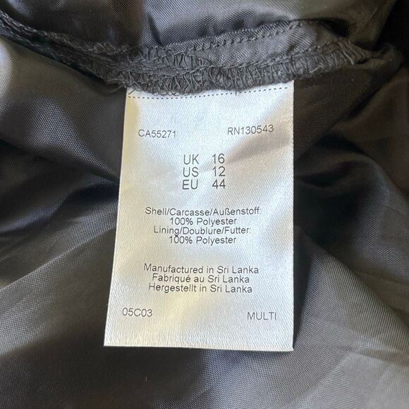 Long Tall Sally LTS Polka dot maxi dress ruffle front Sz 12 mosaic confetti - Picture 10 of 10